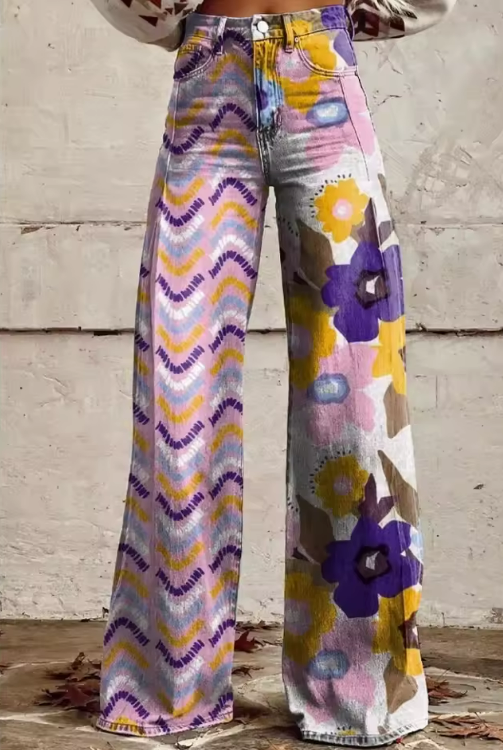 Norma - Eleganckie spodnie w stylu boho vintage, które nadadzą stylowy i niepowtarzalny wygląd