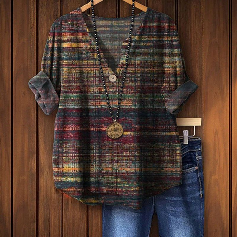 Loena - Vintage Kolorowa Bluzka