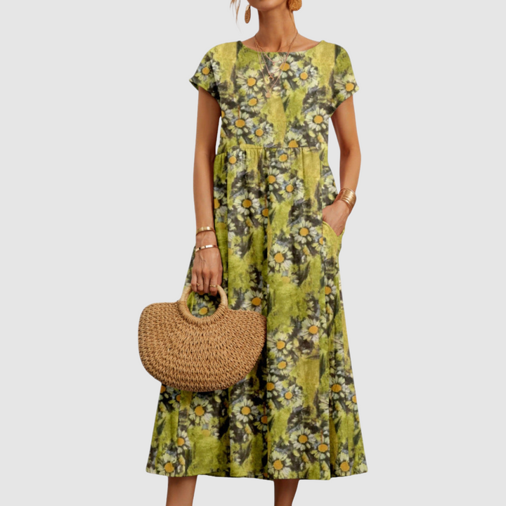 Deborah – Elegancka Sukienka w Kwiaty