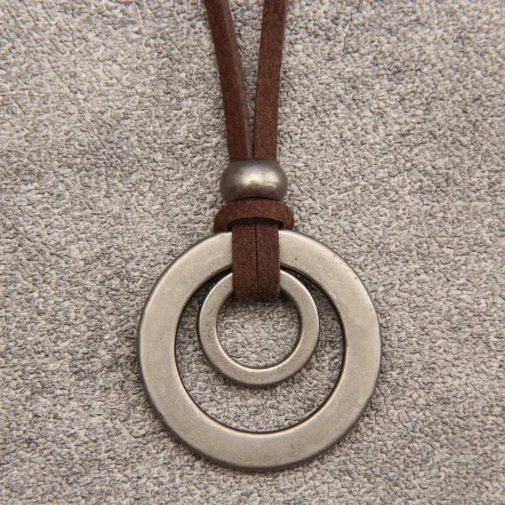 UnityRings - Naszyjnik Unisex z Podwójnym Kołem