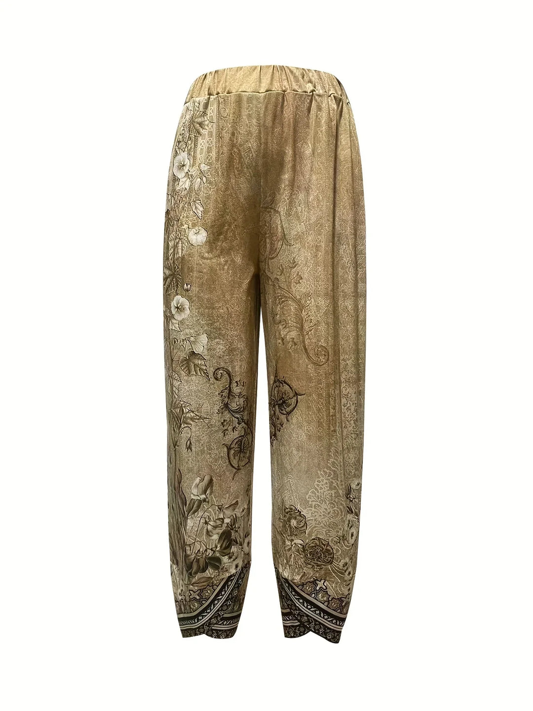 Kayden - Vintage Kwieciste Spodnie Capri
