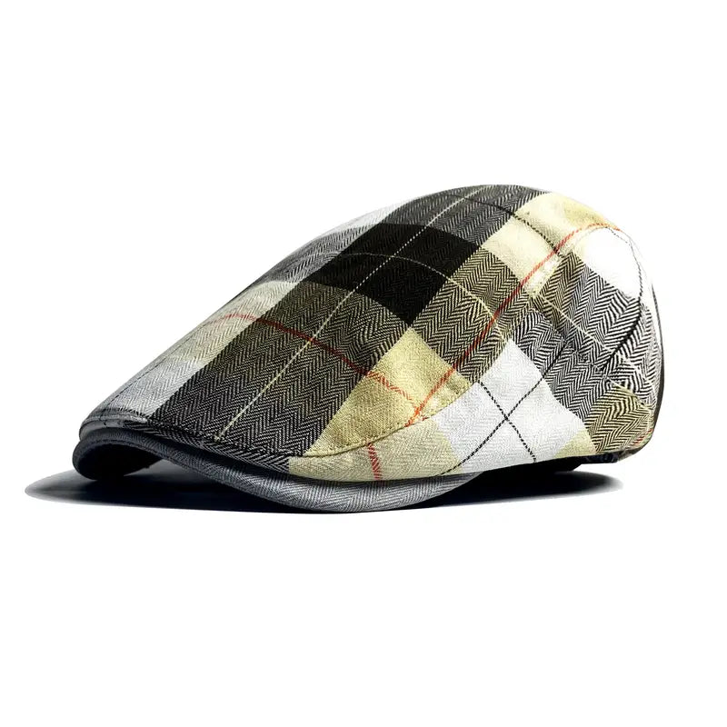 Velimir – Stylowa Czapka Beret w Kratę