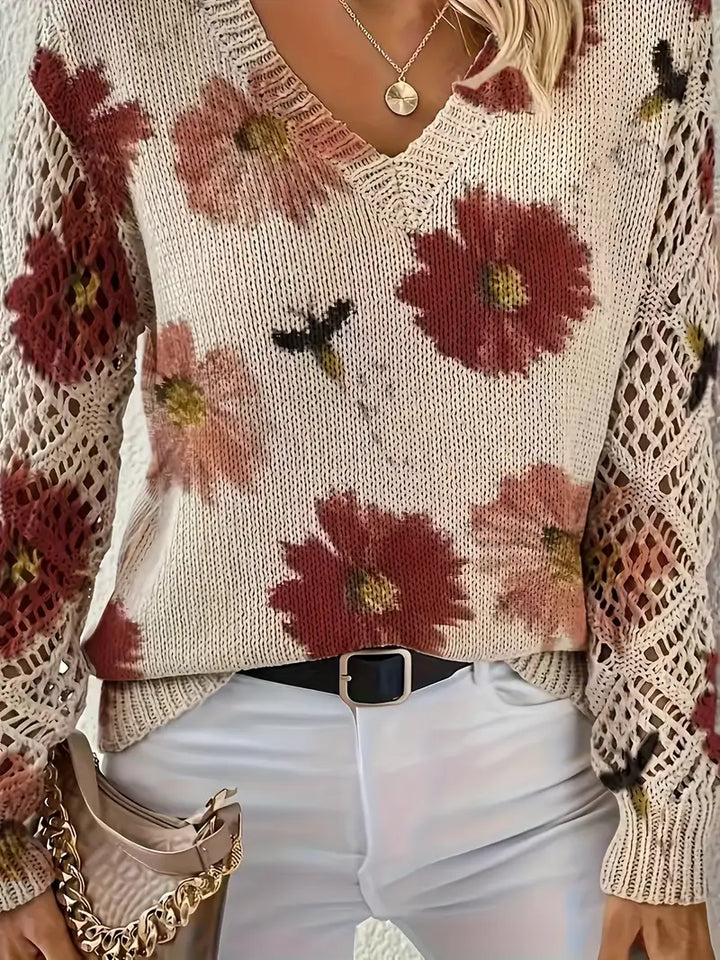 Tatyana - Stylowy Kardigan Z Dekoltem W Szpic