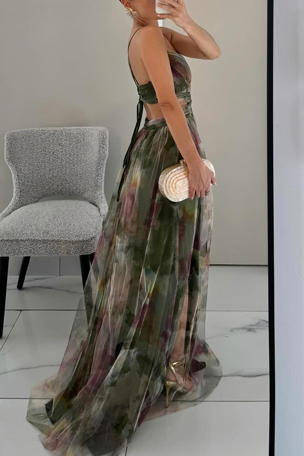 Qyn – Piękna Sukienka Maxi w Kwiatowy Wzór