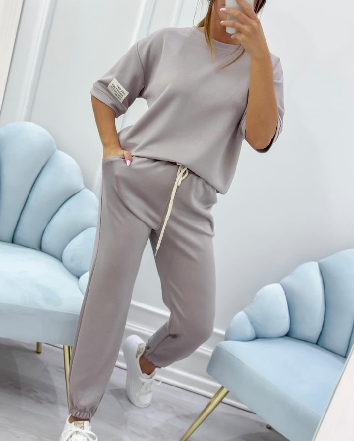 Nalaya - Stylowy Krótkim Rękawem Dwuczęściowy Zzestaw