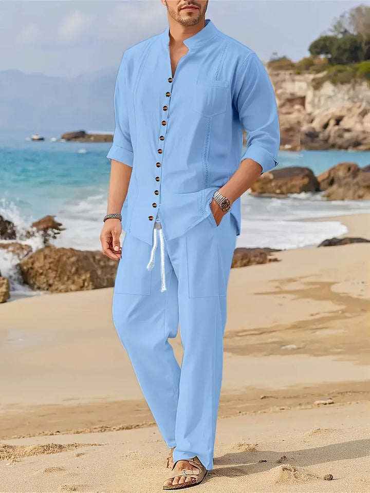 Micah - Modny Dwuczęściowy Zestaw Plażowy