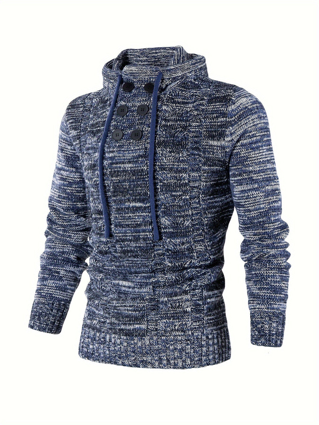 Damiaan – Swobodna Bluza z Kapturem z Długim Rękawem
