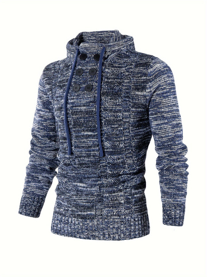 Damiaan – Swobodna Bluza z Kapturem z Długim Rękawem
