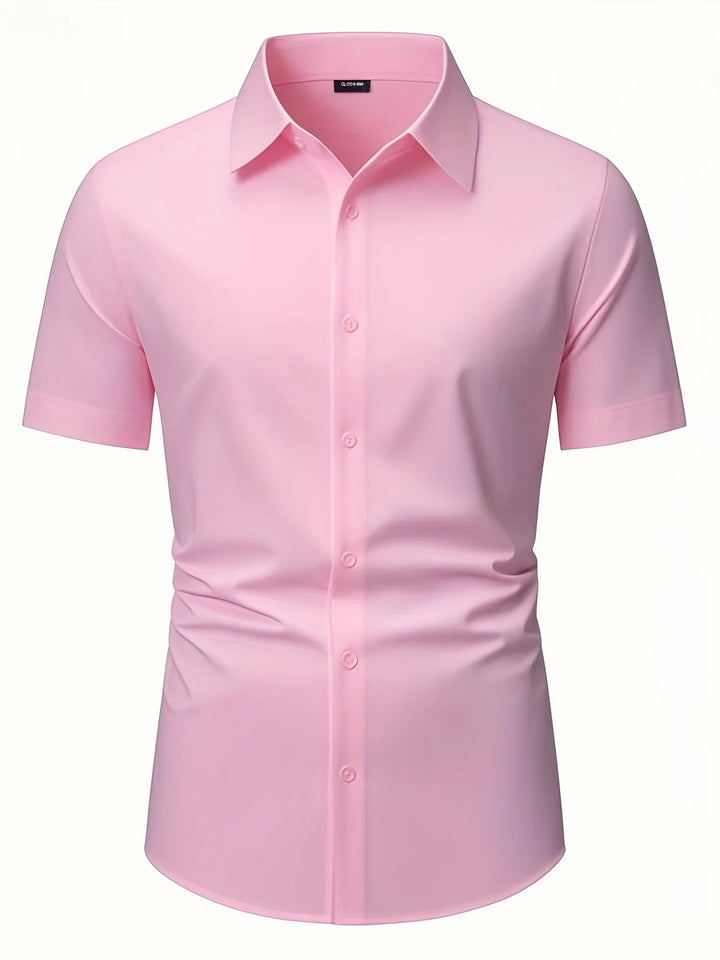 Ezra – Elegancka Koszula o Dopasowanym Kroju z Guzikami