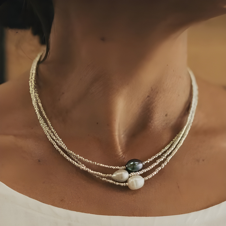 Anda - Naszyjnik z Perłami w Stylu Vintage