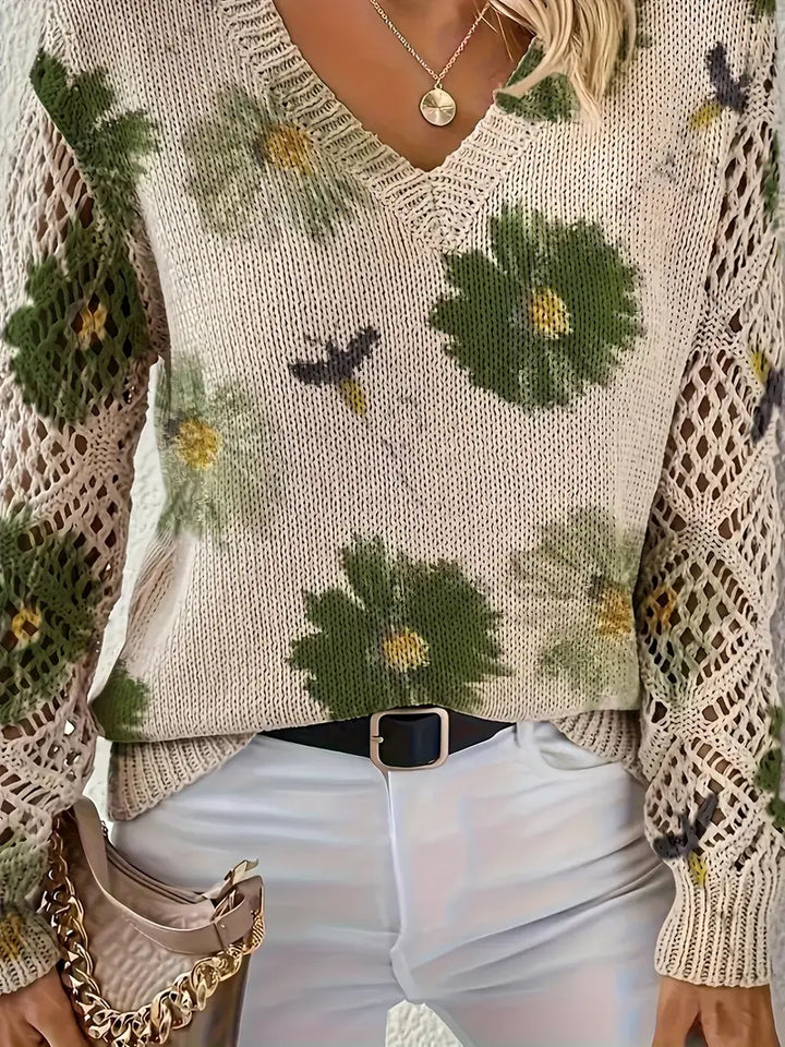 Tatyana - Stylowy Kardigan Z Dekoltem W Szpic