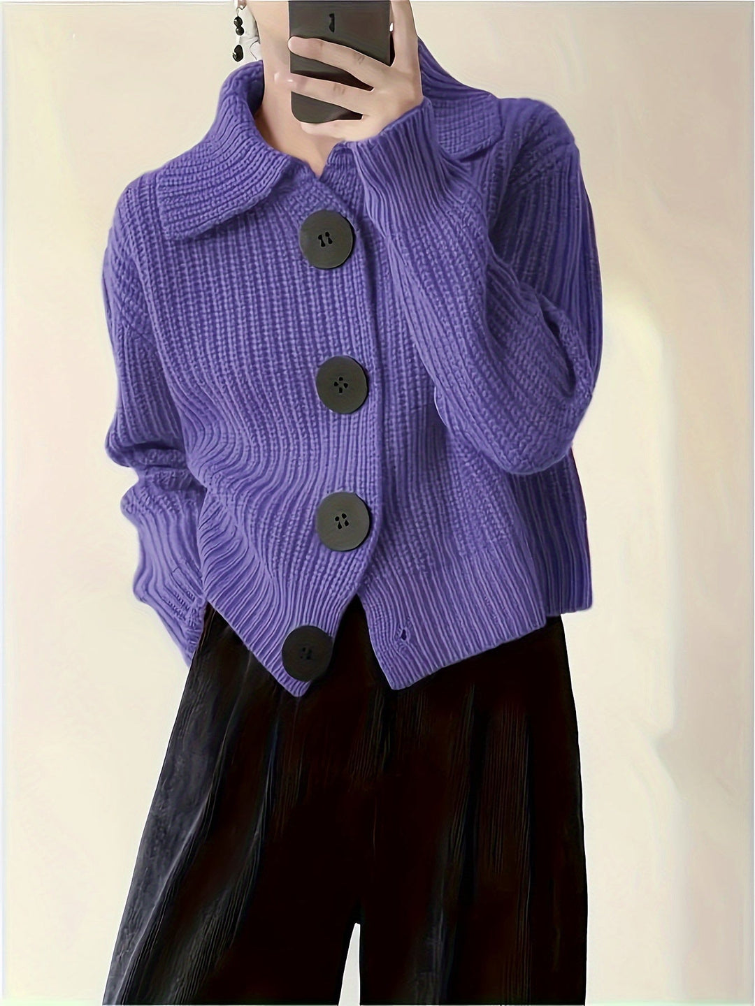 Amy – Sweter z Długim Rękawem w Stylu Casual