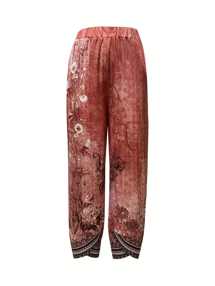 Kayden - Vintage Kwieciste Spodnie Capri