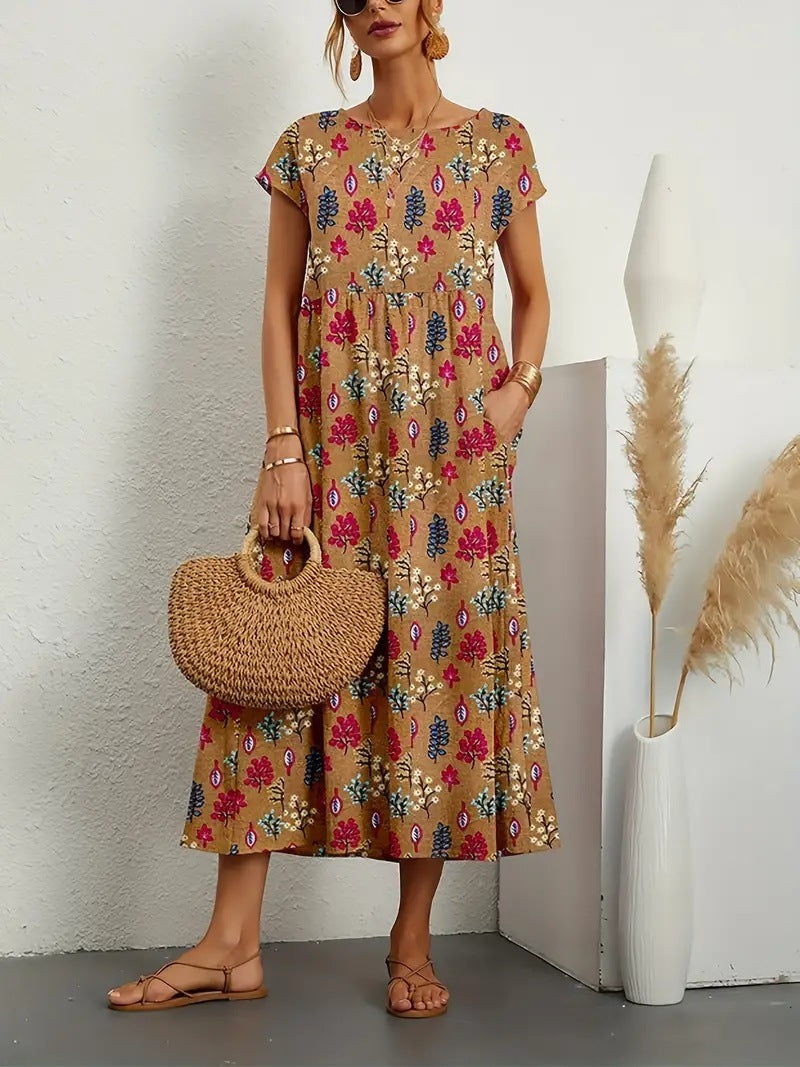 Deborah – Elegancka Sukienka w Kwiaty
