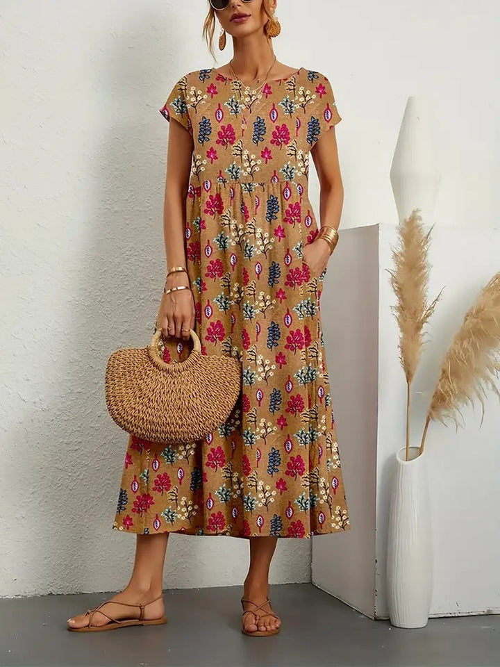 Deborah – Elegancka Sukienka w Kwiaty