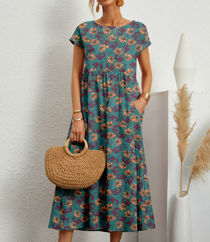 Deborah – Elegancka Sukienka w Kwiaty