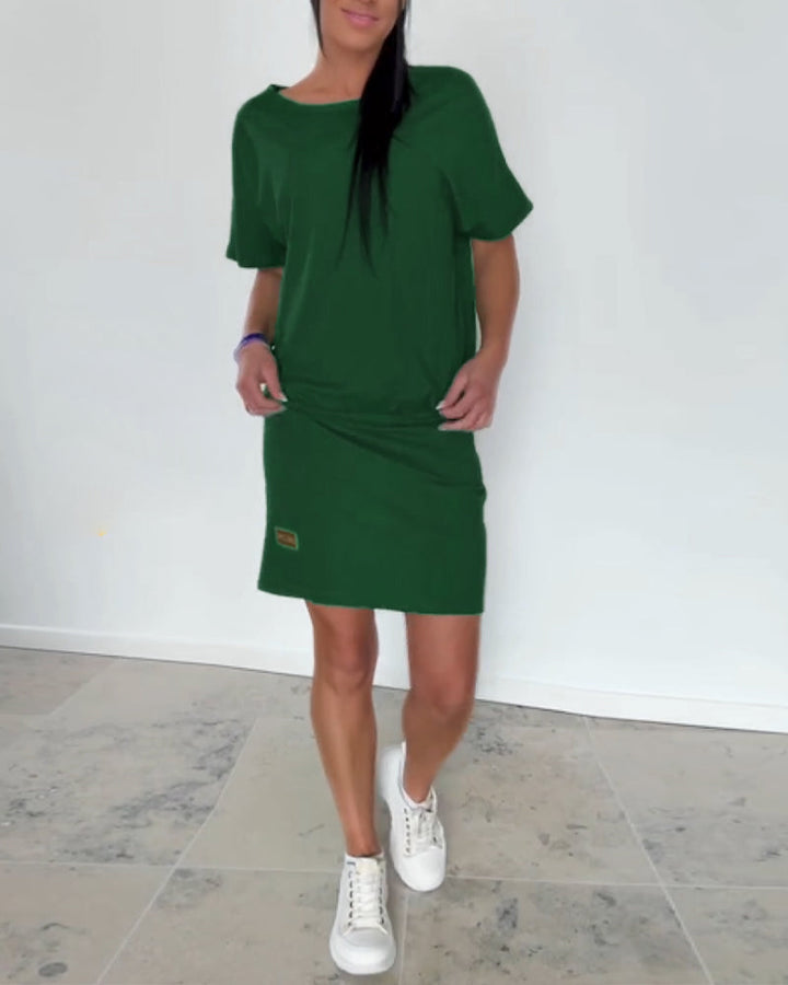 Ulrika - Mini Sukienka z Krótkim Rękawem