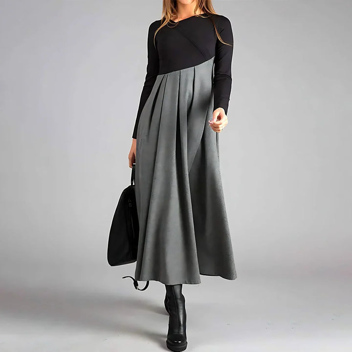 Anabel – Elegancka Sukienka z Długim Rękawem