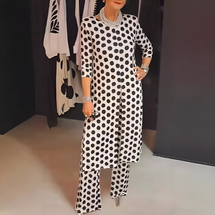Maryse - Dwuczęściowy Zestaw w Wesołe Kropki