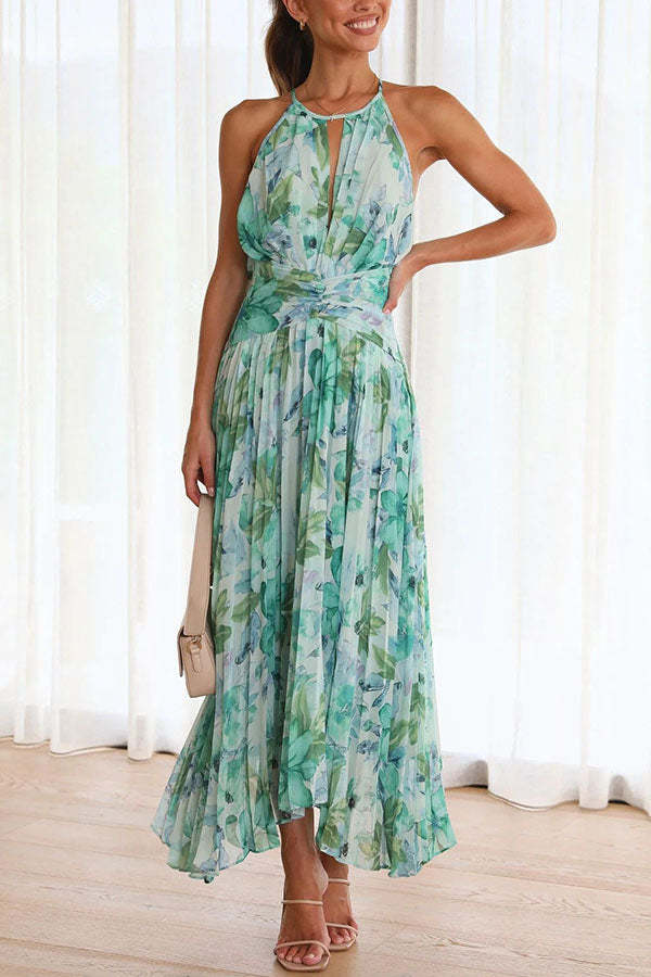 Aloysia – Sukienka Maxi w Kwiatowy Wzór