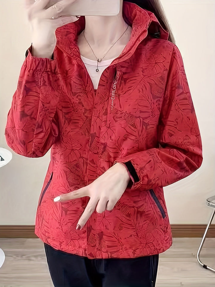 Joana – Kurtka z Nadrukiem, Chroniąca Przed Wiatrem
