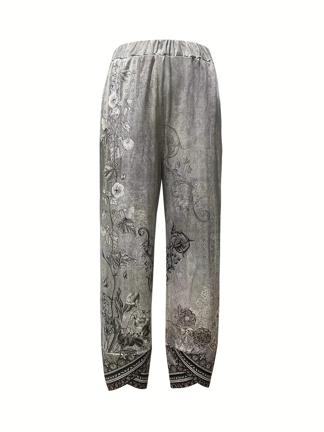 Kayden - Vintage Kwieciste Spodnie Capri