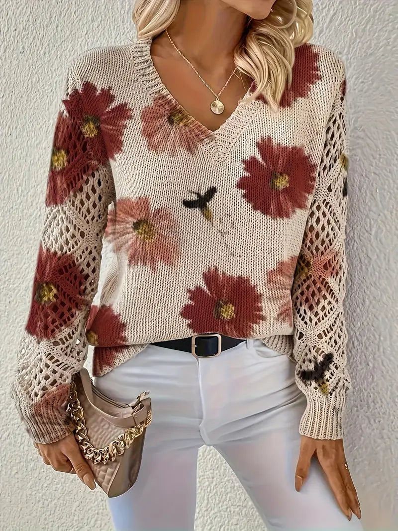 Tatyana - Stylowy Kardigan Z Dekoltem W Szpic