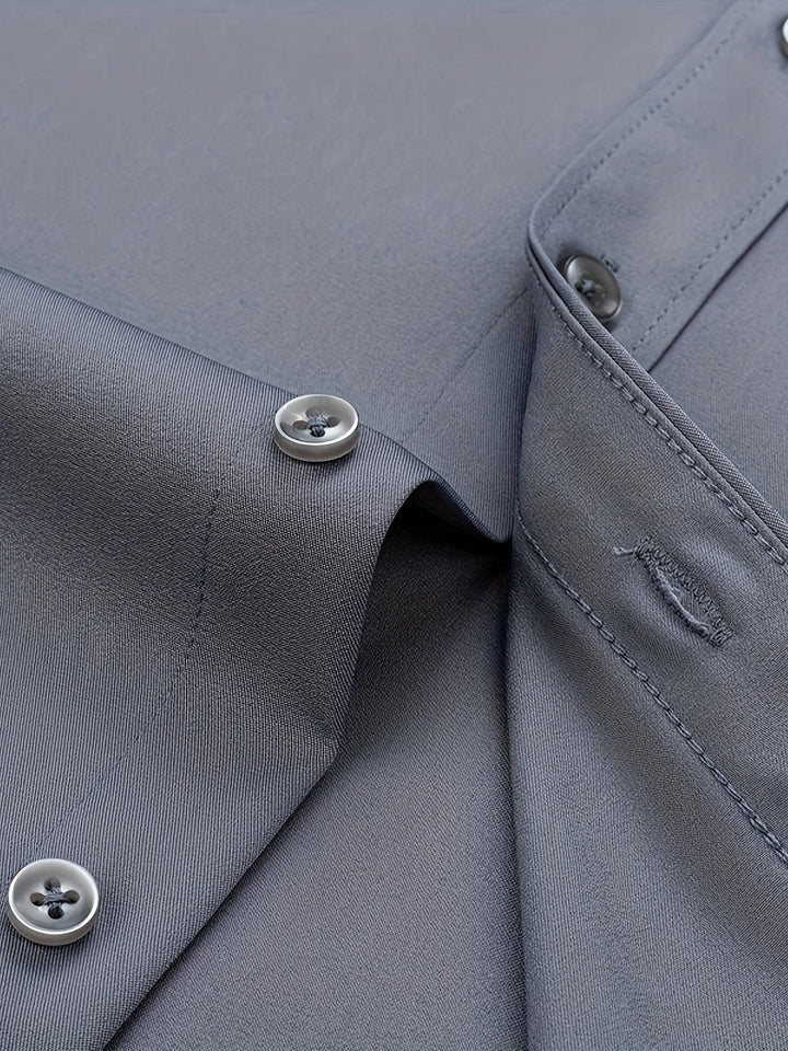 Ezra – Elegancka Koszula o Dopasowanym Kroju z Guzikami