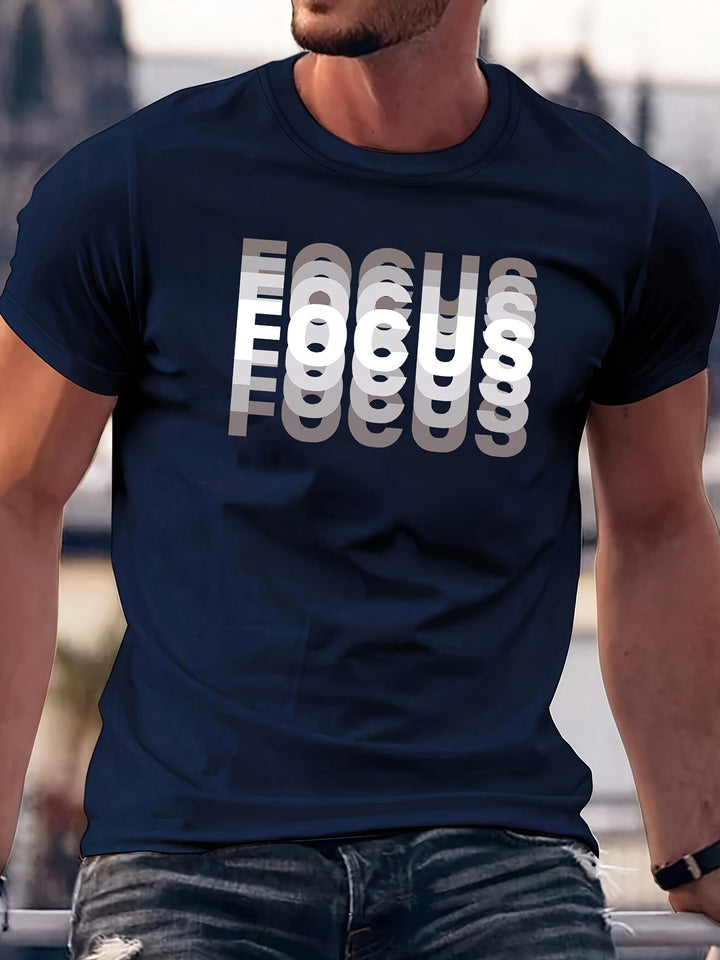 Focus – Stylowa Koszulka z Efektownym Wzorem