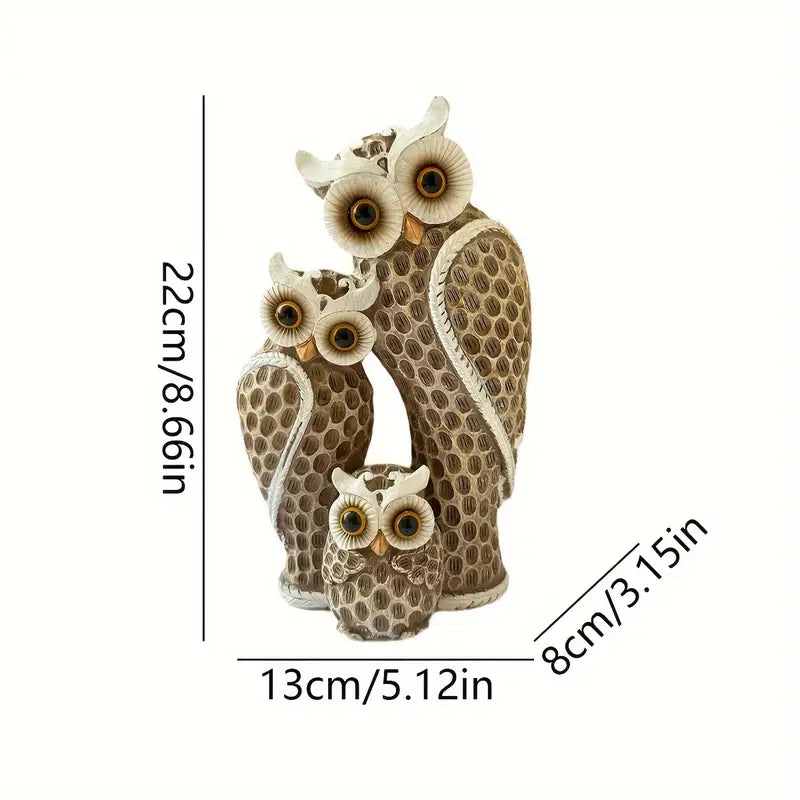 EchoOwlet – Nowoczesna Figurka Rodziny Sów