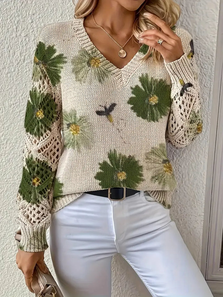 Tatyana - Stylowy Kardigan Z Dekoltem W Szpic