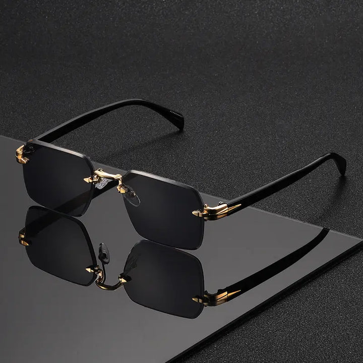 OptoSleek – Bezramkowe Okulary Kwadratowe