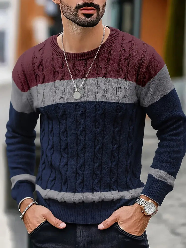 Watkins – Sweter z Długim Rękawem z Dzianiny