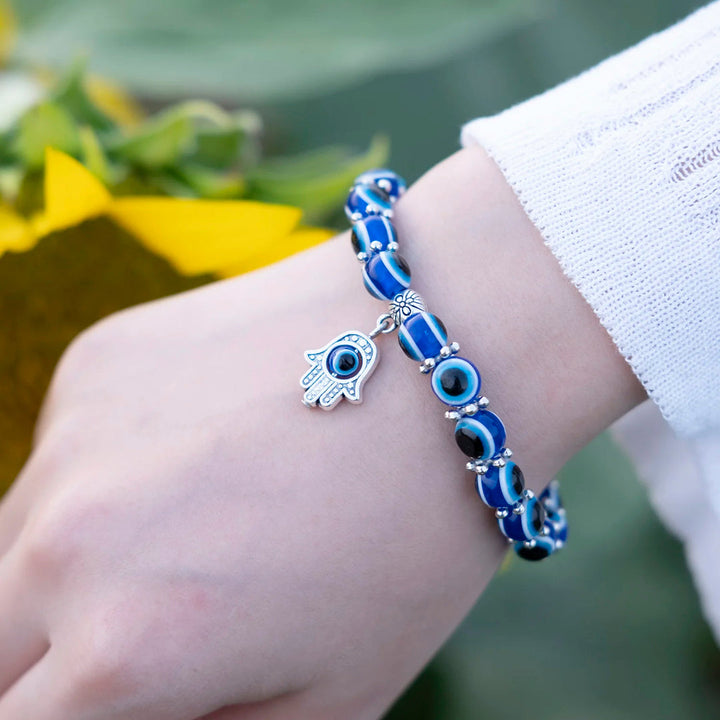 Eliani – Bransoletka na Kostkę  Saphira Zły Oko Amulet