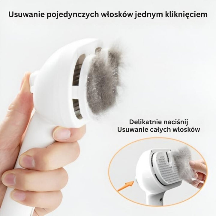 FurEase - Akumulatorowa Szczotka Parowa Do Pielęgnacji Zwierząt