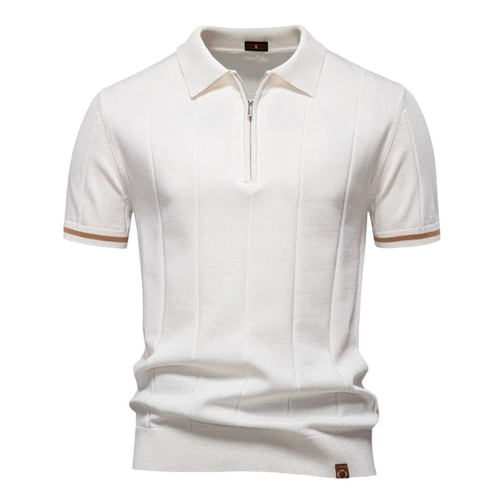 Johncena - Casualowa Koszulka Polo z Zamkiem Błyskawicznym