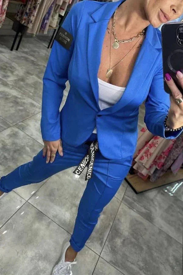 Jocelyne - Elegancki Zestaw Marynarki Spodni