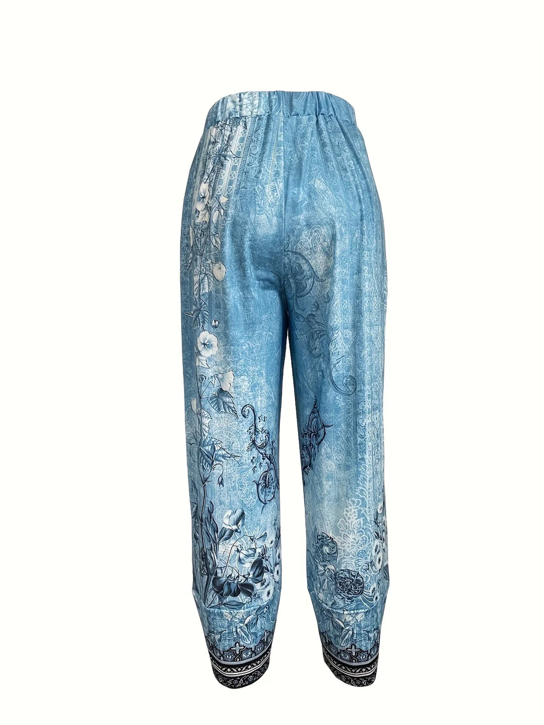 Kayden - Vintage Kwieciste Spodnie Capri