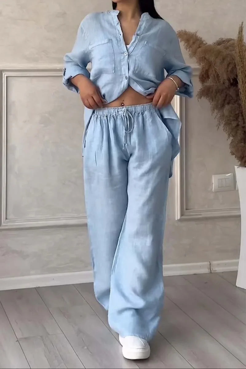 Arielle - Bawełny i Lnu Dwuczęściowy Zestaw
