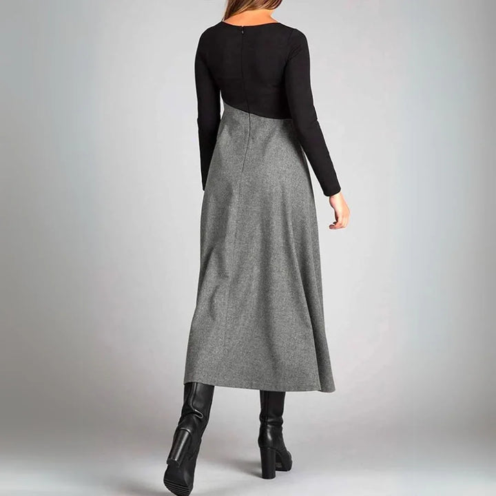 Anabel – Elegancka Sukienka z Długim Rękawem