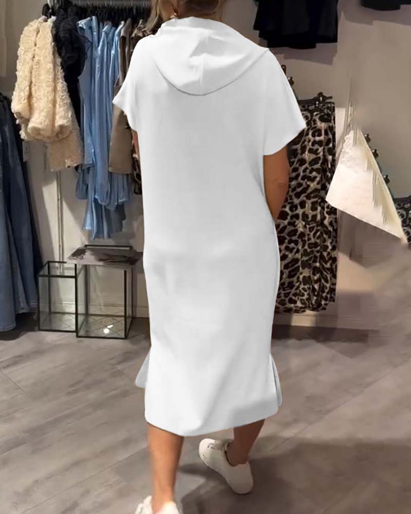 Nadia – Elegancka Sukienka z Kapturem