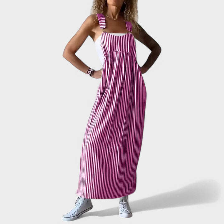 Guzel – Stylowa Sukienka Maxi W Paski