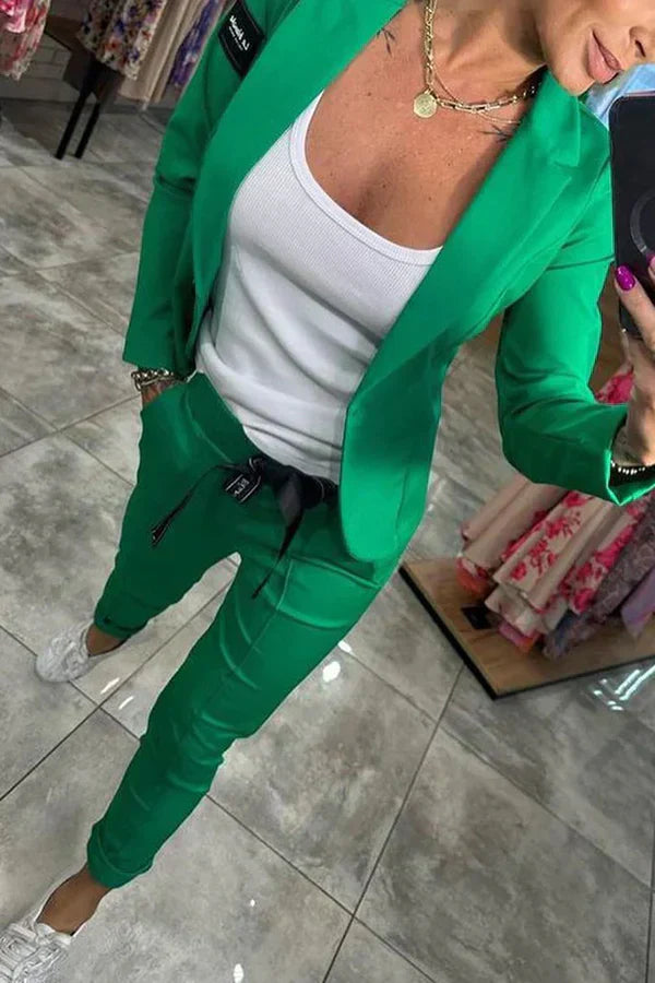 Jocelyne - Elegancki Zestaw Marynarki Spodni