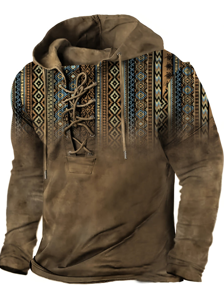 Sandeep – Swobodna Bluza z Kapturem z Nadrukiem 3D