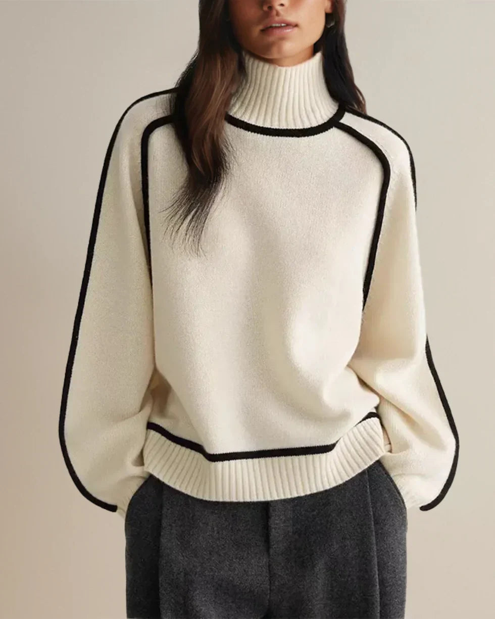 Karina – Elegancki sweter z olfem