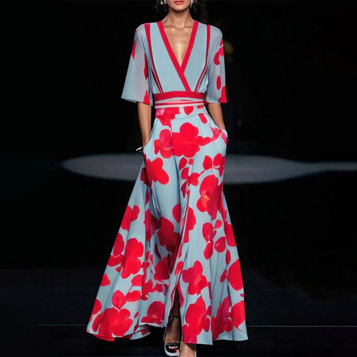 Millie – Elegancka Sukienka z Krótkim Rękawem
