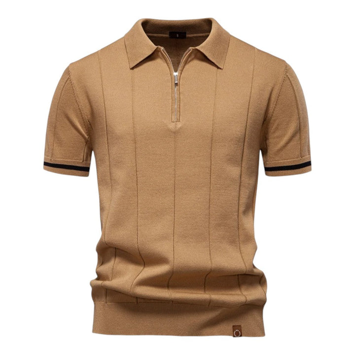 Johncena - Casualowa Koszulka Polo z Zamkiem Błyskawicznym