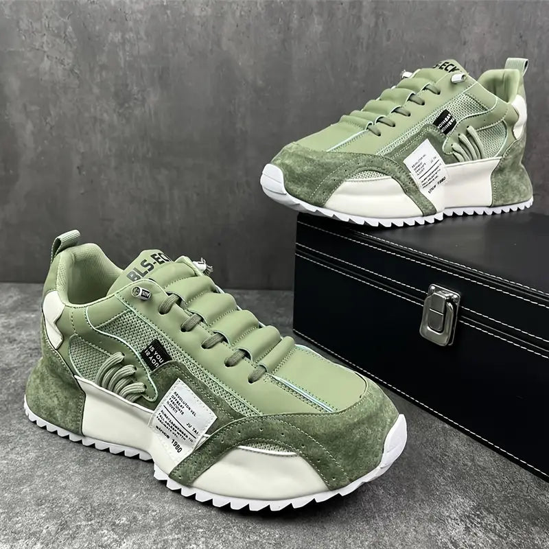 Louie - Retro Sneakersy z Grubą Podeszwą