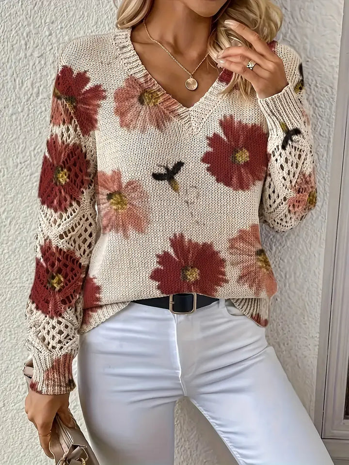 Tatyana - Stylowy Kardigan Z Dekoltem W Szpic