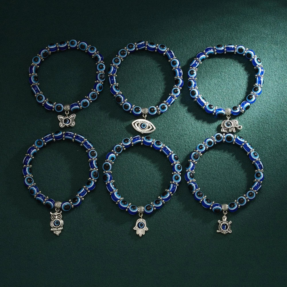 Eliani – Bransoletka na Kostkę  Saphira Zły Oko Amulet